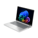HP ProBook 14-inch laptop in silver, open with keyboard and bright display.