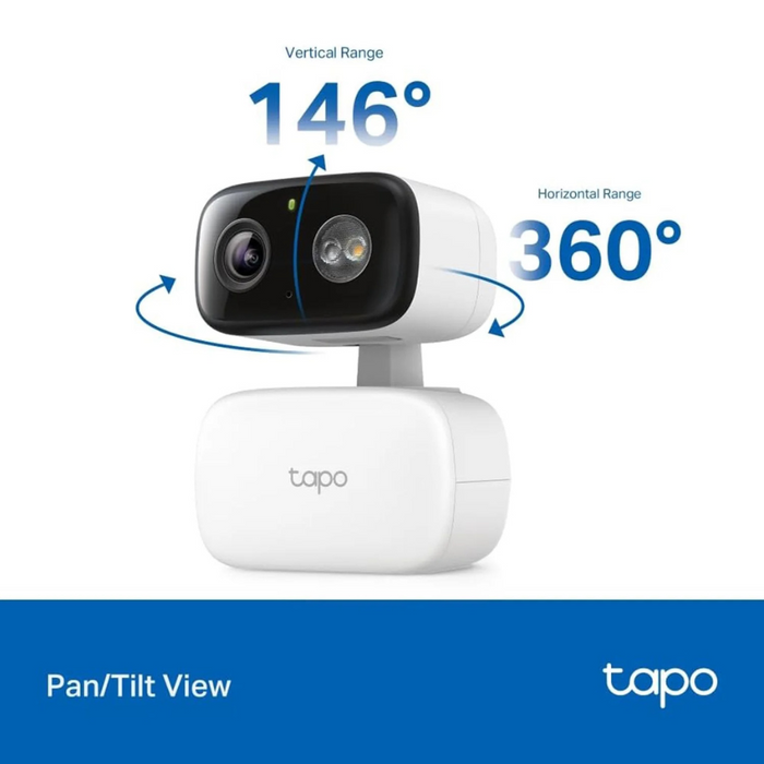 TP-Link Tapo (TCW30) Indoor/Outdoor HD Security Camera with Pan/Tilt White (NEW)