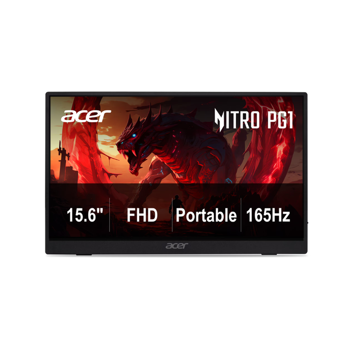 Acer Nitro PG1 15.6" (PG161Q) FHD 165Hz IPS Portable Gaming Monitor Electronic Blue (New)
