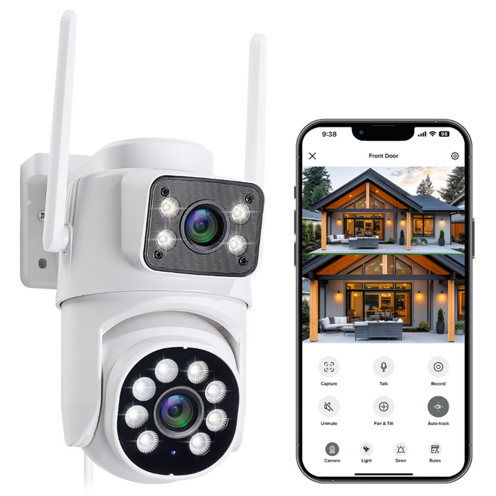 Merkury Smart Outdoor Camera (MI-CW084-199W) White (NEW)