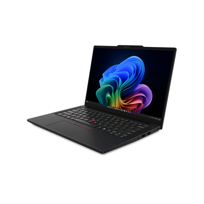 Lenovo ThinkPad T14 Gen 7 black laptop open top view with keyboard
