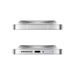 White smartphone bottom edge with speaker holes and charging port