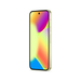 Smartphone in lime with colorful front display, side edge and buttons