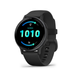 Garmin Vívoactive 5 GPS smartwatch, black strap, blue 10:10 screen