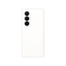 Cream foldable smartphone back panel with triple rear cameras