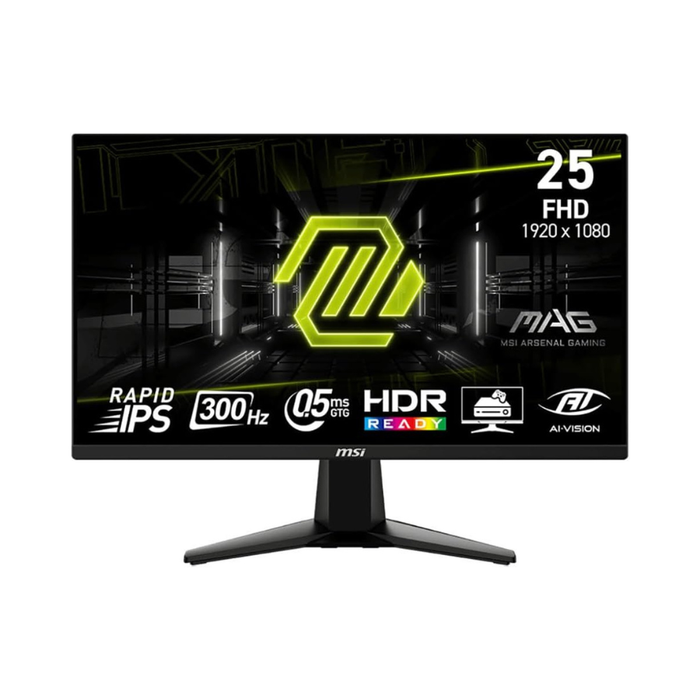 MSI MAG 255XF 24.5" (MAG255XF) FHD GtG Rapid IPS Gaming Monitor 300Hz 0.5ms Black (New)