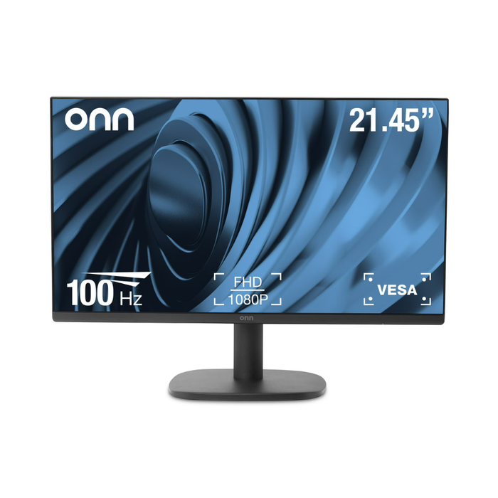 Onn 22" FHD Office Monitor (1920 x 1080p) 100hz Office Monitor Black (New)