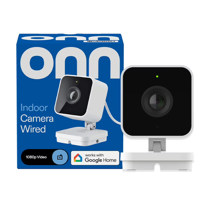 Onn Wired Indoor Security Camera White (NEW)