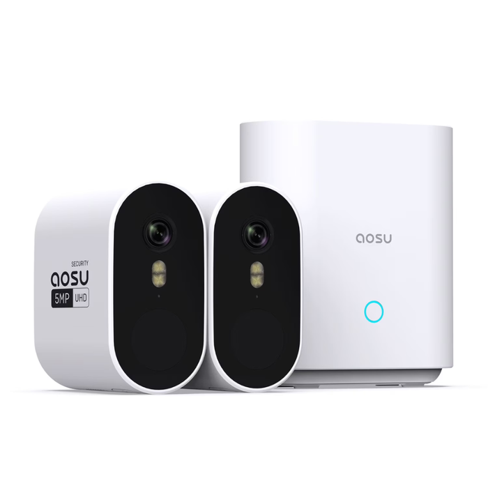 AOSU (C6S2AH11) 3K 5.0-MP Outdoor WirelessCam System White (NEW)