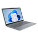 IdeaPad Slim 3i laptop in arctic grey, front-3/4 view with keyboard and screen