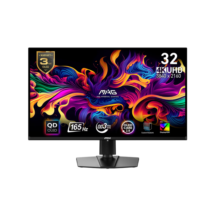 MSI MAG QD 32" (321UPXW) OLED Gaming Monitor 165Hz 0.03ms Black (New)