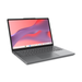 Luna Grey 14-inch Chromebook laptop angled view, showing screen and keyboard.