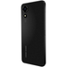 Black smartphone angled back view with dual rear cameras