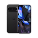 Google Pixel 9 Pro smartphone in Obsidian, front with blue abstract wallpaper