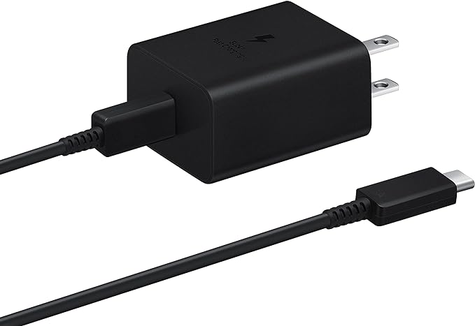 SAMSUNG 45W Power Adapter (w/Cable C-to-C),USB,Black