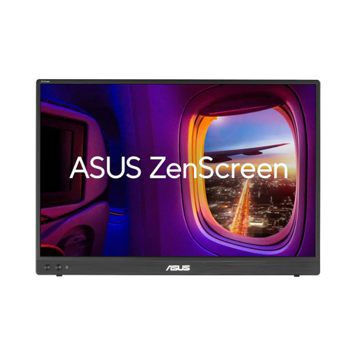 Black portable 15.6-inch full HD monitor with landscape screen and slim bezel