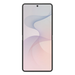 Cream foldable 5G smartphone, closed front view