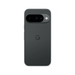 Smartphone with dark gray back, triple rear cameras in black bar