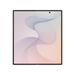 Foldable smartphone unfolded front display with colorful abstract wallpaper