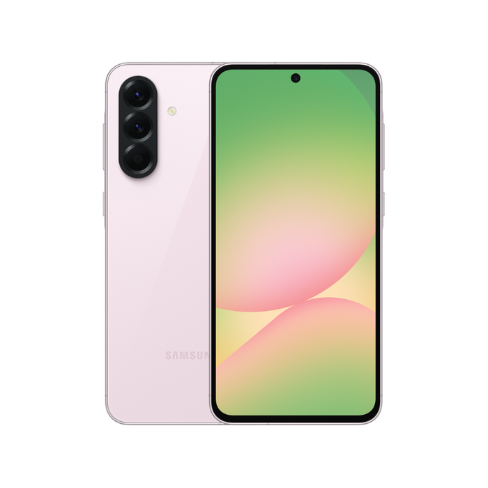 Galaxy A56 5G unlocked phone, Awesome Pink back with triple rear cameras