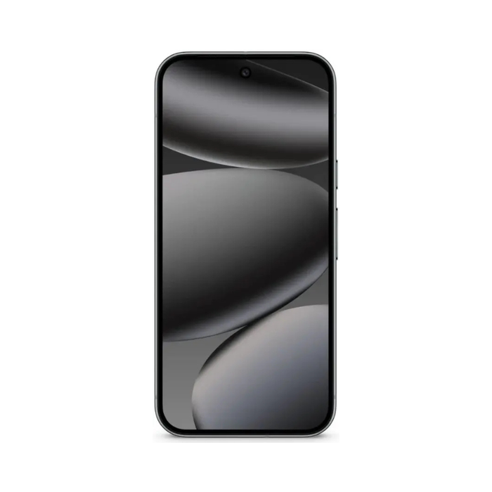 Google Pixel 10 Pro 6.3-inch smartphone front view, dark obsidian frame