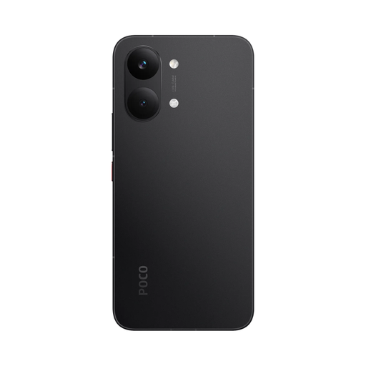 Xiaomi Poco X8 Pro Max (Black) back view with dual camera lenses