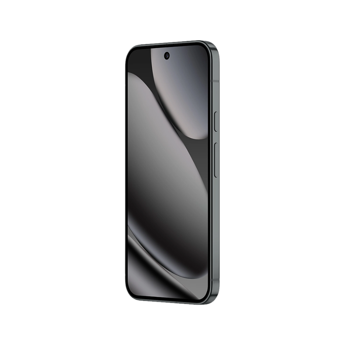 Google Pixel 10 Pro XL smartphone in Obsidian, side profile view with buttons
