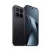 Black smartphone with quad rear cameras and front display
