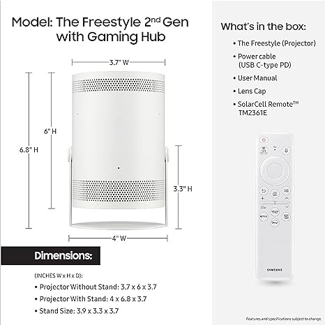 Samsung Freestyle Projector 2nd Gen (New)