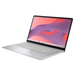 ASUS Chromebook CX15 laptop, silver open angle showing trackpad and keyboard
