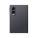 Graphite foldable smartphone back view with dual camera module