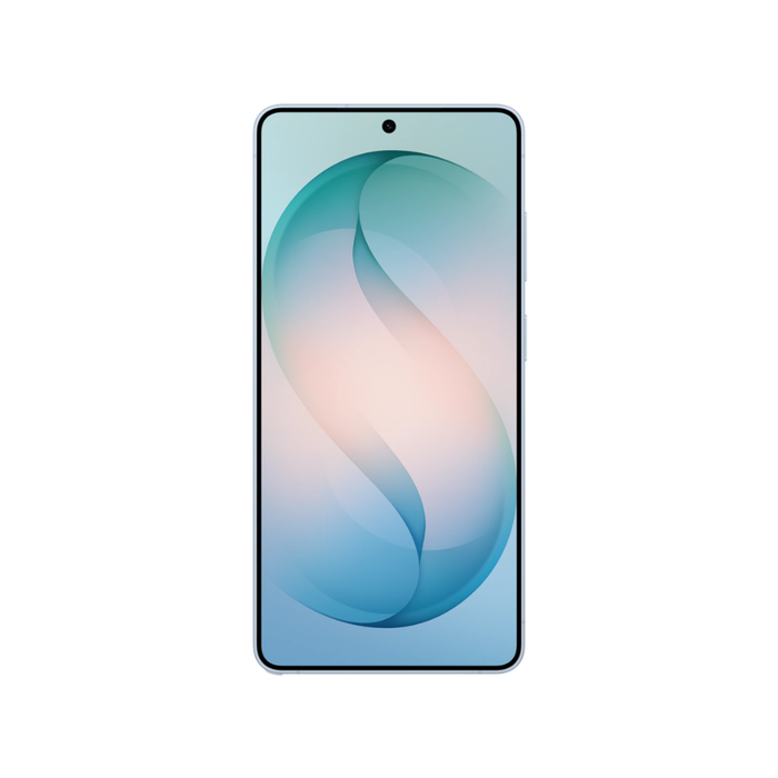 Samsung Galaxy S26 Ultra 5G in Sky Blue, front view with curved display