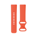 Coral silicone fitness tracker band, with clasp and sensor cutout