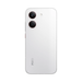 White smartphone back view with dual rear cameras