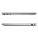 Natural Silver laptop side view showing ports and audio jack.