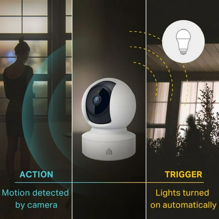 TP-Link (KC411S) Kasa Smart 2K HD Pan Tilt Home Wi-Fi Security Camera White (NEW)