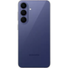 Samsung 5G smartphone in blueberry, back view with triple rear camera lenses