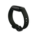 Fitbit Inspire 3 Midnight Zen view from side, black silicone band and tracker body