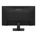 Rückseite 27" schwarzer Monitor mit MSI-Logo und PRO-Markierung, Standfuß