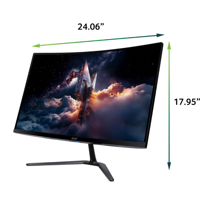 Acer Nitro 27" (ED270 W0biip) FHD 1500R Curved Gaming Monitor 240Hz 1ms (VRB) Black (New)