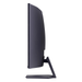 Side profile of black 32" LG UltraGear gaming monitor with base stand