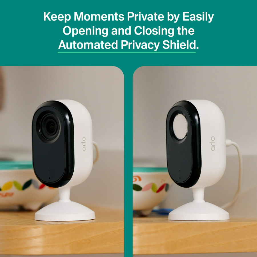 Arlo VMC3070 Essential Indoor Camera 3rd Gen – 2K & Privacy Shield