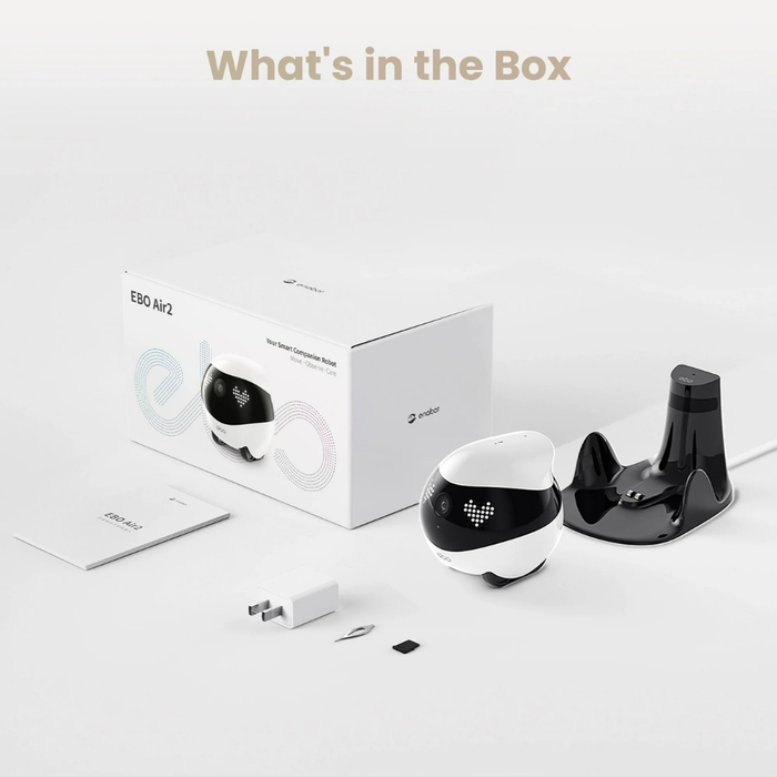 Enabot EBO Air 2 (EB1304312) Pet 2K Indoor Security Camera Movable Home Robot (NEW)