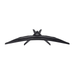 Gaming monitor stand base with angular arms and central support, black
