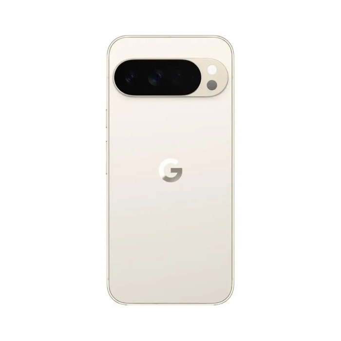 Google Pixel 10 Pro XL smartphone, back view with dual camera bar and G logo