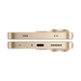 Light gold-toned smartphone side view with volume buttons and charging port