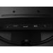 Black monitor rear ports panel: HDMI IN, DP IN, SERVICE, DC 12V