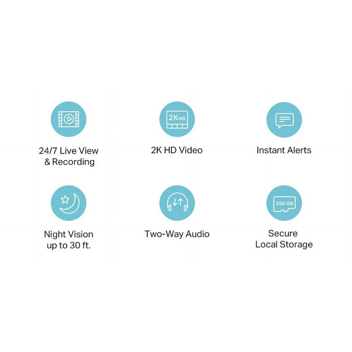 TP-Link (KC401) Kasa Smart 2K HD Indoor Wi-Fi Security Camera Black/White (NEW)