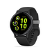 Garmin Vívoactive 5 GPS smartwatch, dark gray strap, lime 10:10 display