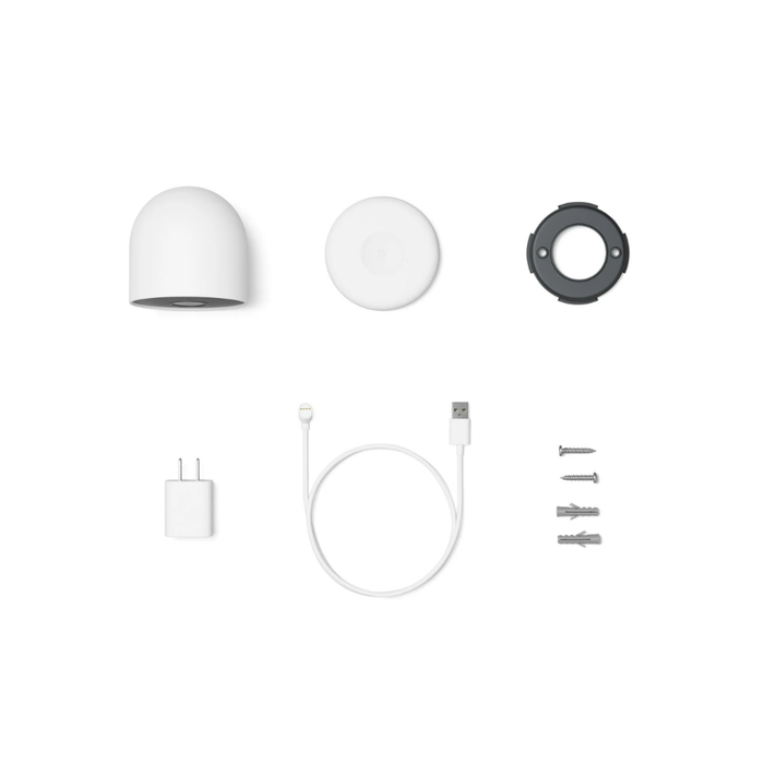 Google Nest Camera (GA01317-US) (outdoor or indoor, battery) White (NEW)